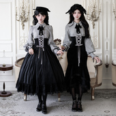 来信与诗·落幕时分｜WP原创副牌假两件鱼骨op鱼尾裙双子春lolita