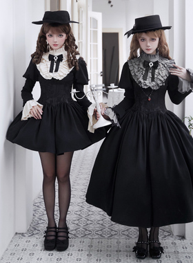 【旧约】withpuji原创设计长短款op接袖假领口水巾双子多穿lo春