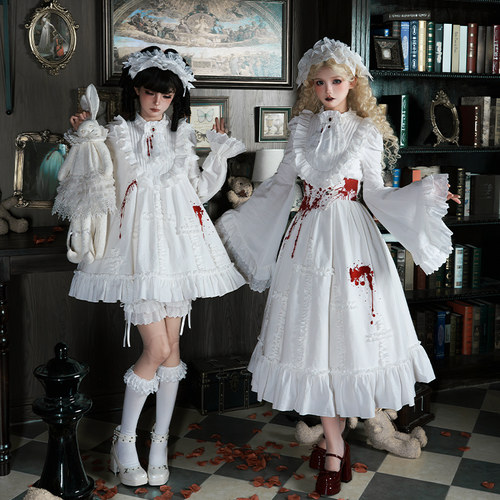 来信与诗·十字人形｜WP原创副牌哥特doll姬袖长op超短op秋lolita