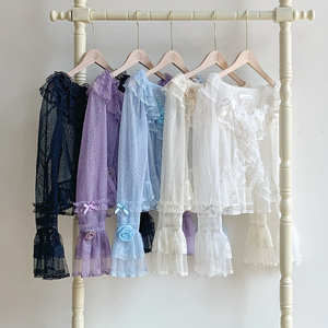 来信与诗·花颜 ｜WP原创副牌5色点纱荷叶边开衫防晒外搭lolita