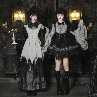 来信与诗·乌夜啼 ｜WP原创副牌 哥特汉洋折衷op大袖衫托胸马面裙