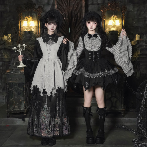 来信与诗·乌夜啼 ｜WP原创副牌 哥特汉洋折衷op大袖衫托胸马面裙