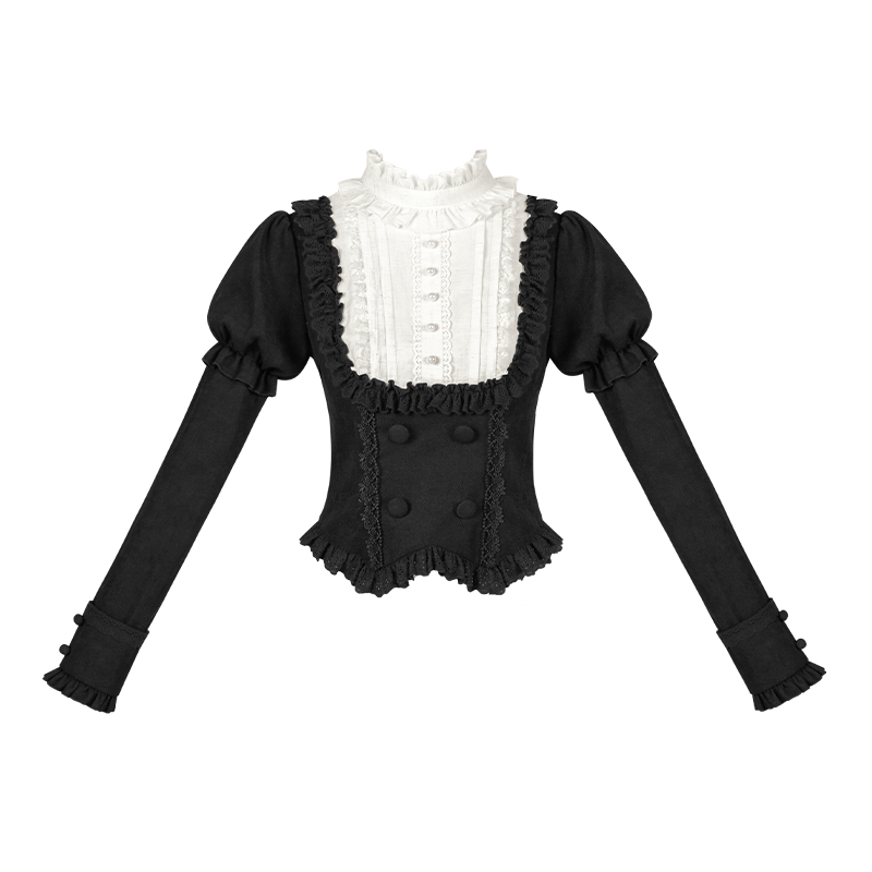 thumbnail for Letter and poem fog city jet lag|WP original sub-brand cla curtain style long and short sk top twin lo skirt autumn