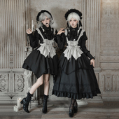 来信与诗·夜话｜WP原创副牌 哥特魔女上衣sk套装 双子秋冬lolita