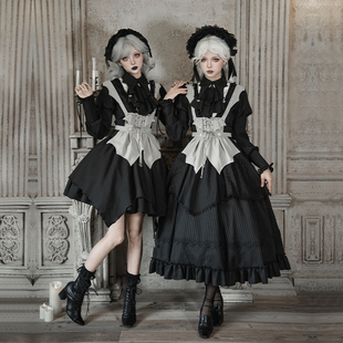 来信与诗·夜话｜WP原创副牌 哥特魔女上衣sk套装双子秋冬lolita