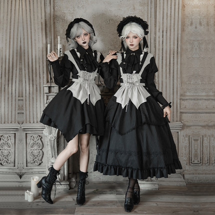 来信与诗·夜话｜WP原创副牌 哥特魔女上衣sk套装双子秋冬lolita