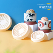 花盆沥水托盘塑料加厚透气底托圆形小号多肉花盆底座接水盘花托盘