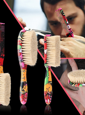 Horsehair Shaving Beard Mustache Hair Brush Comb for Men梳刷