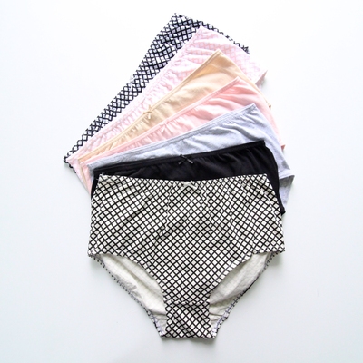 女士三角裤棉高腰包臀舒适透气