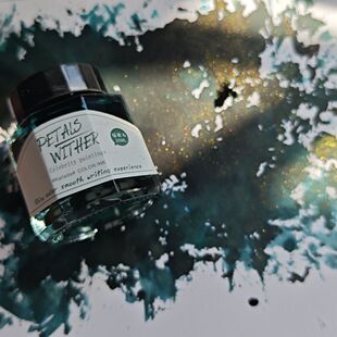 诗色珠光金粉30ml大瓶墨水染卡画画手帐水彩彩墨5ml玻璃笔手帐笔