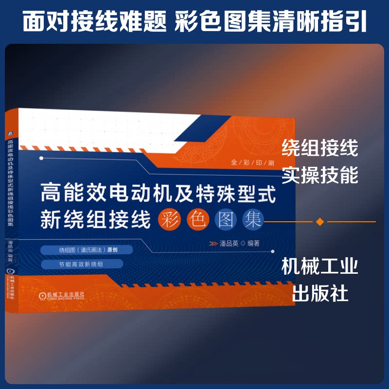 能电动机及特殊型式新绕组接线彩色图集潘品英编著机械工业出版社9787111806318