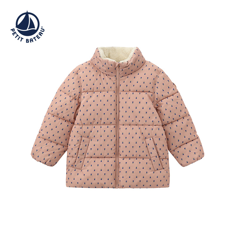 【反季特惠】法国小帆船童装Petitbateau女童秋冬保暖棉服08A9