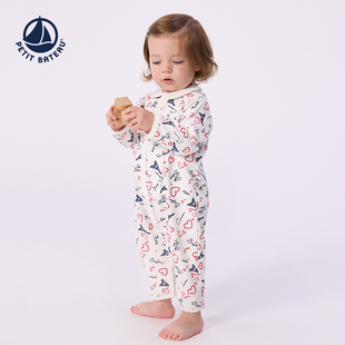 Petitbateau小帆船婴幼儿连体衣A0FEU 2026春夏新品