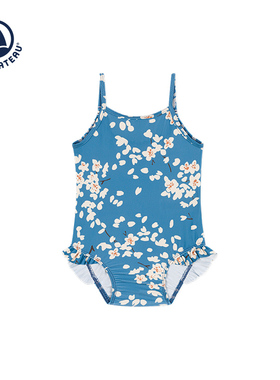 法国小帆船Petitbateau 婴幼儿女童舒适吊带三角连体泳衣A0AGK