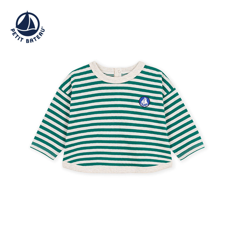 【26秋冬新品】法国小帆船童装Petitbateau婴幼儿休闲T恤A0H10