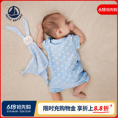 petitbateau纯棉婴幼儿套装