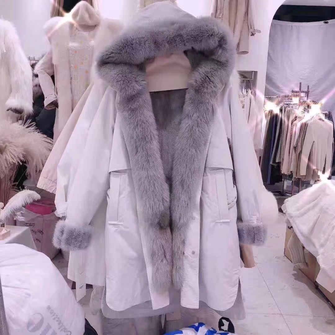 韩国fanyipure 派克皮草羽绒服内胆整张皮草可拆卸价格私信