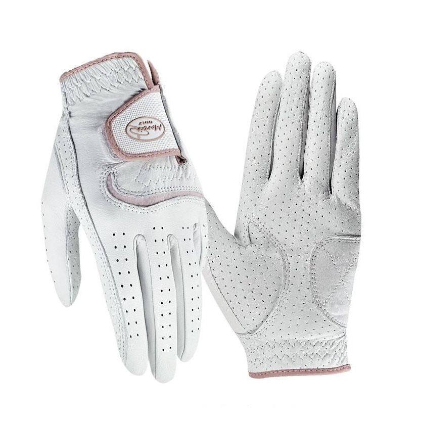 韩国进口高尔夫手套女士全羊皮真皮防滑耐磨舒适透气球童左右双手
