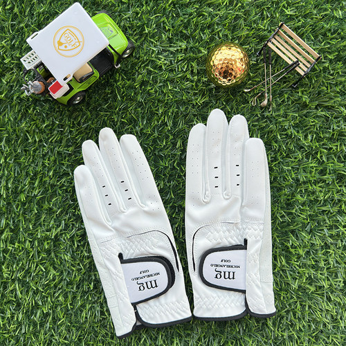 进口小羊皮高尔夫手套真皮男女