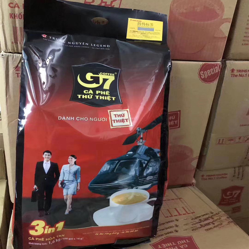 越南进口g7咖啡1600g特浓中原三合一速溶咖啡粉100条正品整箱5包在类目 咖啡/麦片/冲饮, 速溶咖啡/咖啡豆/粉, 速溶咖啡中 - 来自Buy2taobao.com提供专业的淘宝代购服务