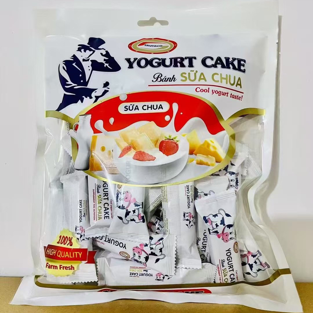 越南原装进口酸奶夹心饼干下午茶点心网红食品休闲零食榴莲味