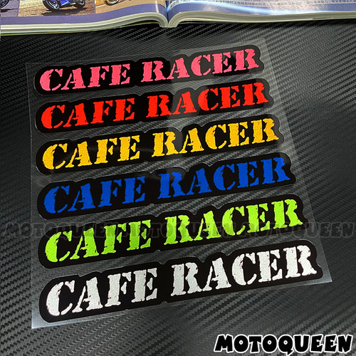 适用CAFE RACER贴花大韩无极高金复古摩托机车身油箱装饰反光贴纸