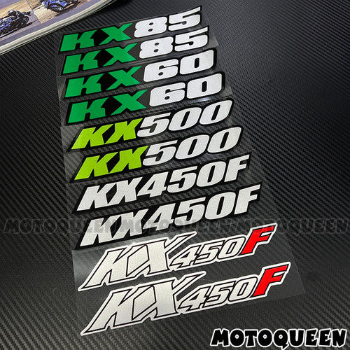 适用KX450F川崎KX60 KX855贴纸摩托车KX500改装拉花车身装饰贴画