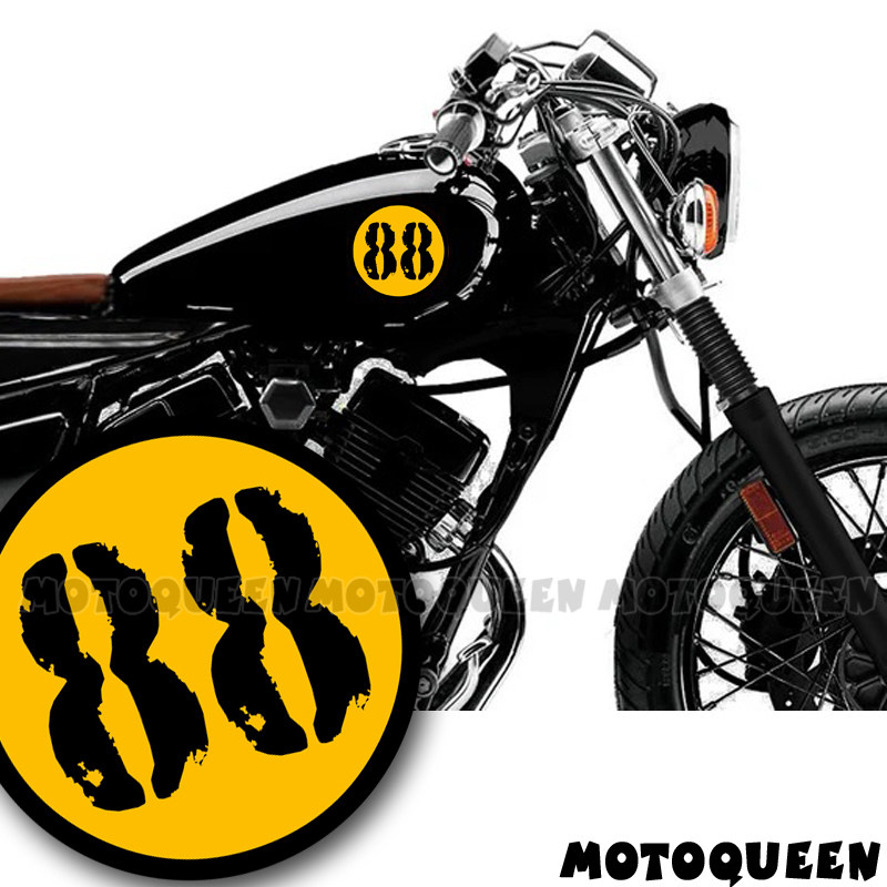 雅马哈贴纸MOTOQUEEN数字摩托车
