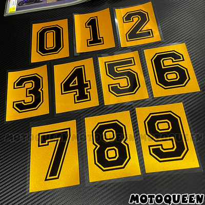 个性数字号码牌油箱减震挡风贴纸