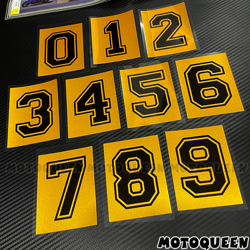 个性数字号码牌油箱减震挡风贴纸