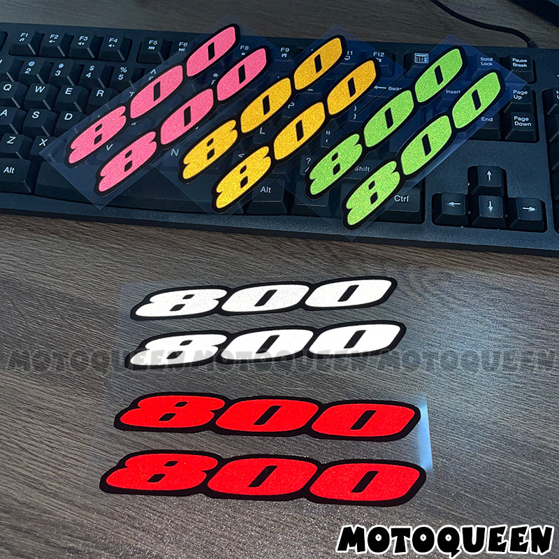 适用vfr800钱江赛宝马F800gs川崎Z800自游摩托车身排量标贴纸贴花