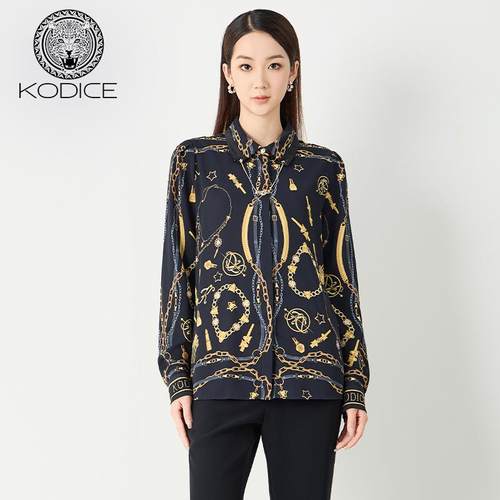 KODICE2024秋冬新品黑色衬衫