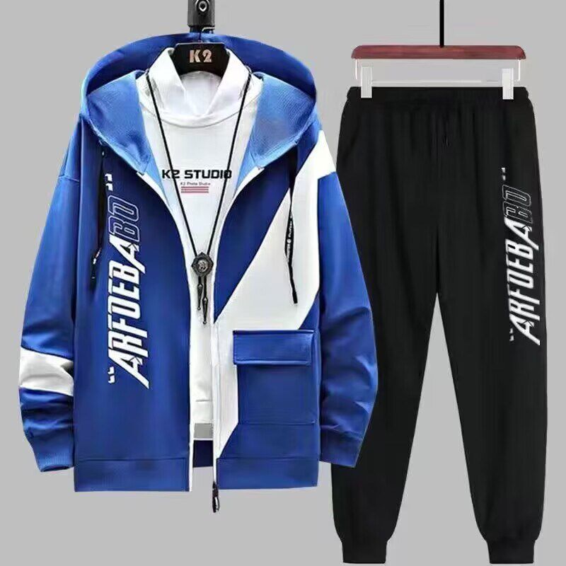 통관픽업 대외무역 카운터 출금 가디건 스웻셔츠 남성 봄 가을 정장 트렌디 브랜드 후드 지퍼 자켓 남성