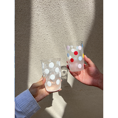 PPGOD彩色/白色波点玻璃杯