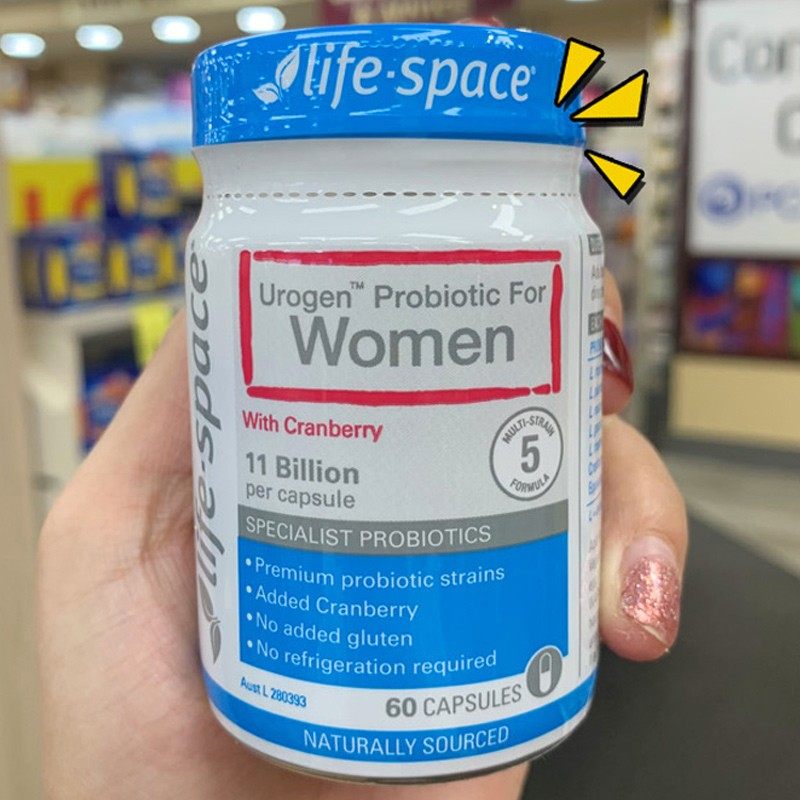 澳洲进口Life Space女性益生菌胶囊60粒蔓越莓调理肠道保养卵巢