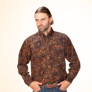 复古男人休闲衬衫 乡村酒吧美式 全棉纯棉灯芯绒厚衬衣 BAR COUNTRY