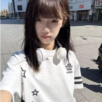 纯棉美式复古星星字母印花短袖T恤女夏季新款宽松休闲百搭上衣潮