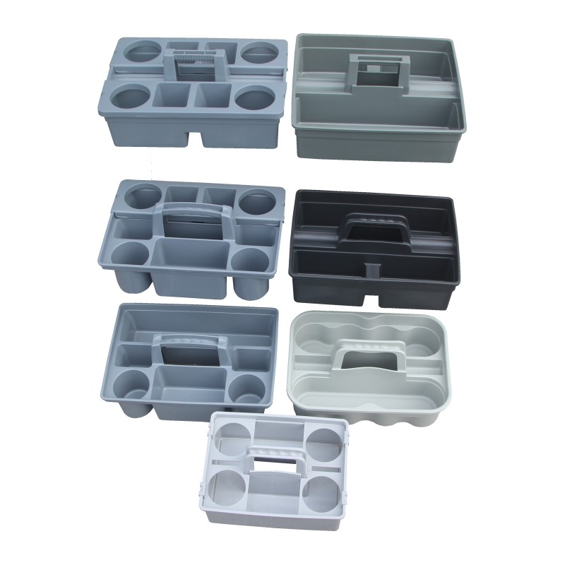 杂物篮大小号手提清洁篮工具收纳箱酒店客房保洁桌面家用塑料储物