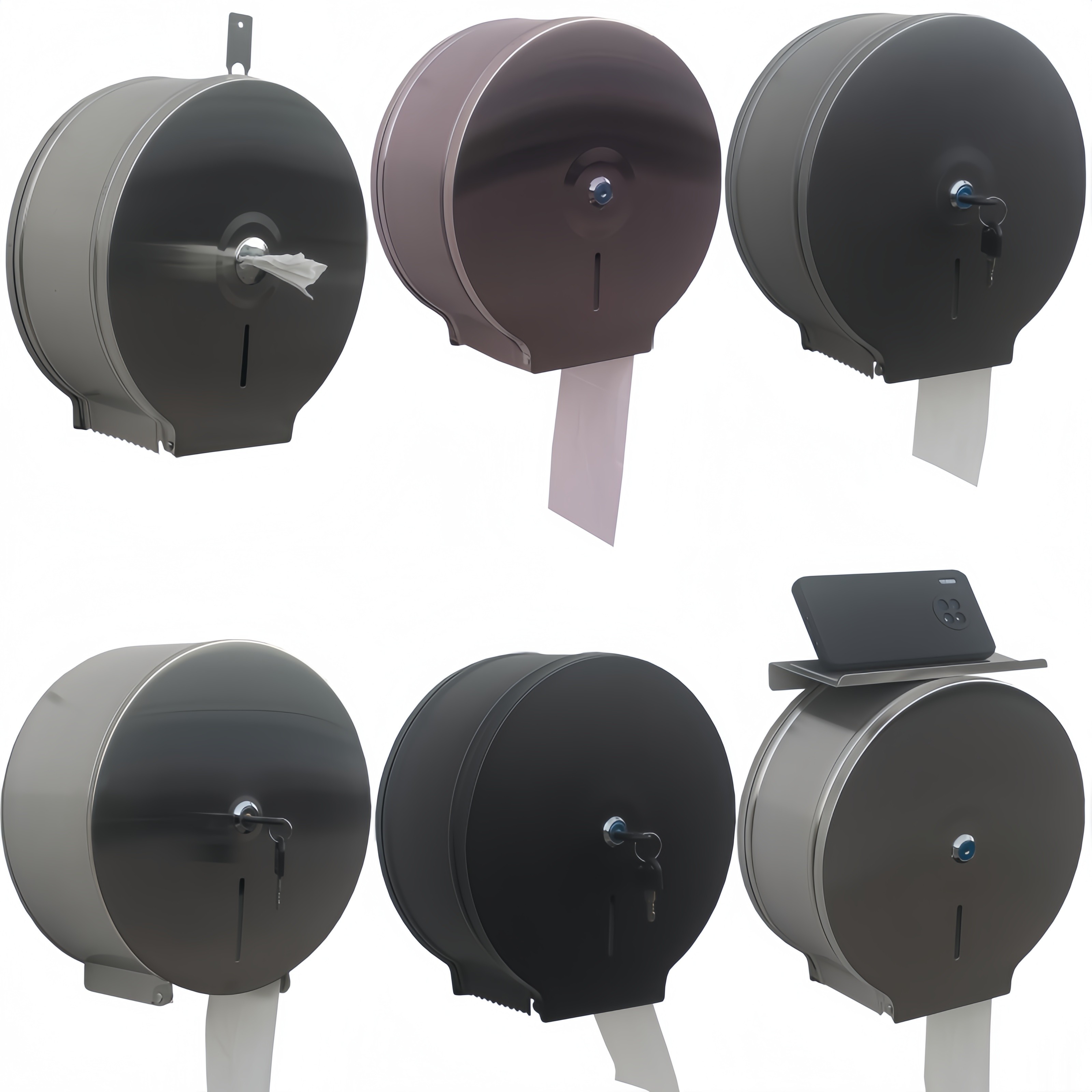 不锈钢大卷纸盒壁挂大盘纸厕纸盒