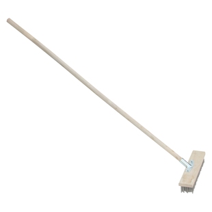 庭院钢丝拖把不锈钢地板刷台阶铁刷子长把钢刷大钢丝刷去青苔刷地