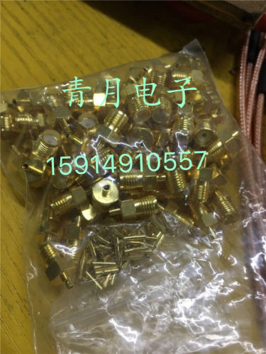 SMA-KB1 SMA母头SFT50-1半柔半钢线RF射频同轴高频信号电缆焊接头