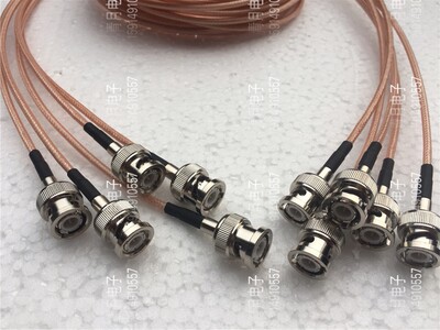 BNC-JJ公对公信号线双屏蔽RG316D镀银连接线示波器信号测试线50欧