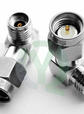 18G高频转接头SMA-JKW SMA公转母90度直角弯头射频同轴连接器50欧