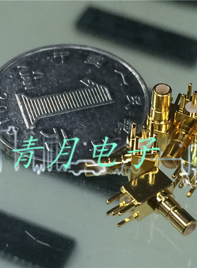 SSMB-JWE SSMB-JWHD公弯头焊PCB板座 迷你SMB公弯插 卧式插板公座