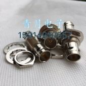 BNC母对母直通带螺母垫圈可固定面板射频同轴连接器 KKY 75欧 BNC