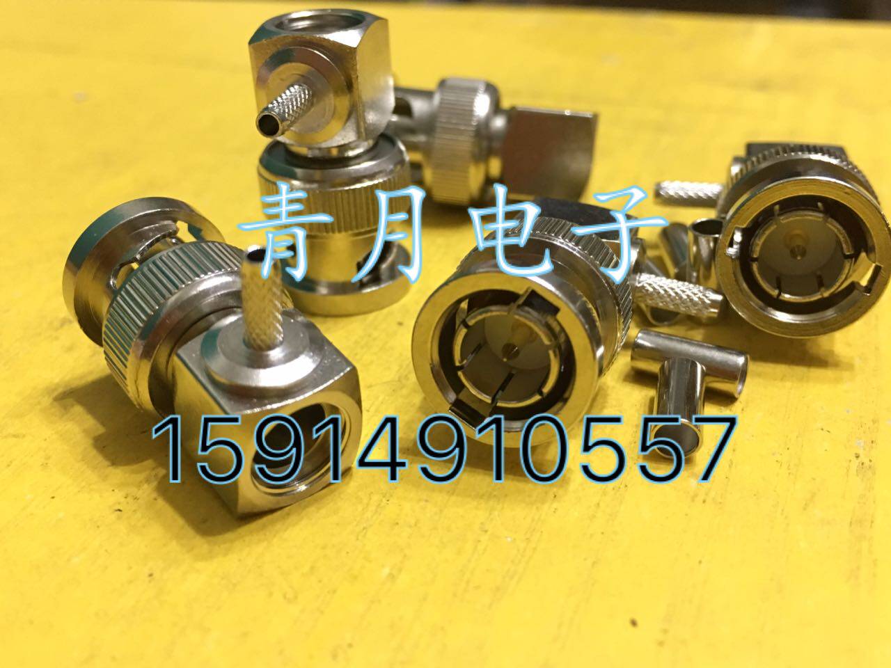 5射频同轴rg179线缆接头 bnc弯公90度直角l型馈线头