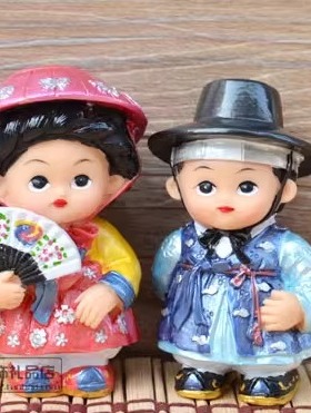 韩国人偶娃娃卡通树脂娃娃