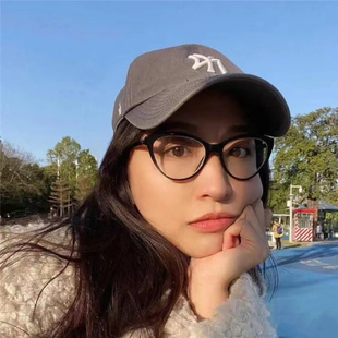 CBENJO/素颜神器高版3393文艺复古猫眼精致眼镜框可配近视防蓝光