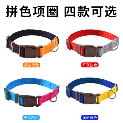 狗狗项圈宠物用品狗圈颈圈脖圈小型犬中型犬泰迪柯基柴犬金毛头套
