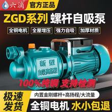 不锈钢螺杆自吸泵家用220V高扬程吸井水抽水泵自来水全自动增压泵